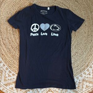 Penn State peace love lions shirt
